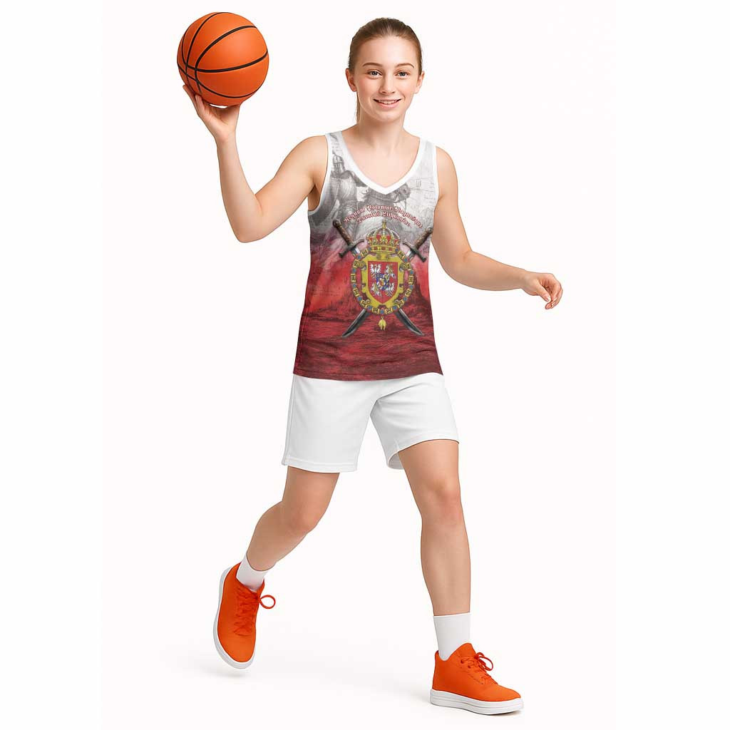 Polish-Lithuanian Commonwealth Basketball Jersey Medieval Royal Coat Of Arms Heritage