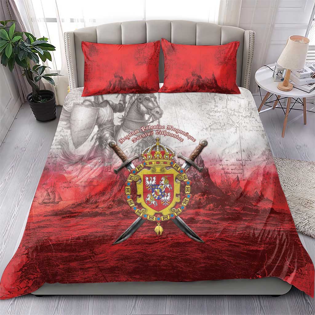 Polish-Lithuanian Commonwealth Bedding Set Medieval Royal Coat Of Arms Heritage