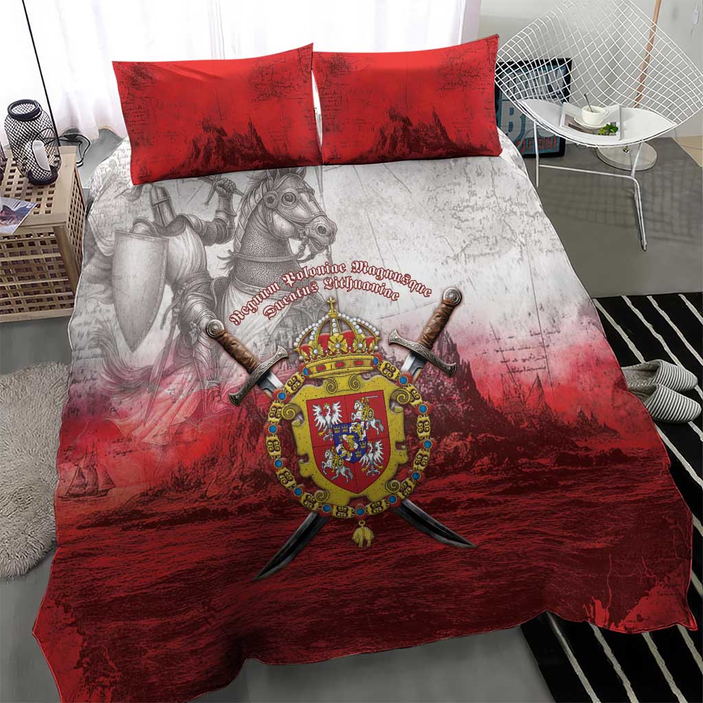 Polish-Lithuanian Commonwealth Bedding Set Medieval Royal Coat Of Arms Heritage