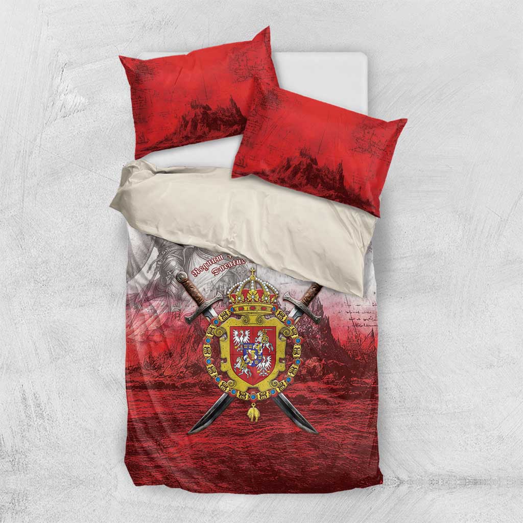 Polish-Lithuanian Commonwealth Bedding Set Medieval Royal Coat Of Arms Heritage