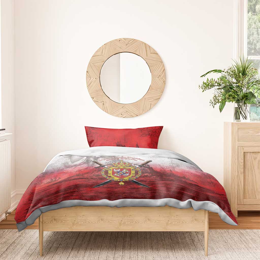 Polish-Lithuanian Commonwealth Bedding Set Medieval Royal Coat Of Arms Heritage