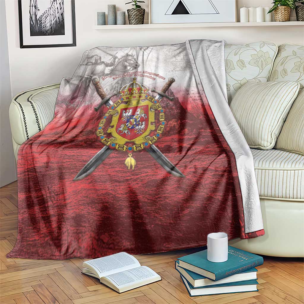 Polish-Lithuanian Commonwealth Blanket Medieval Royal Coat Of Arms Heritage