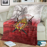 Polish-Lithuanian Commonwealth Blanket Medieval Royal Coat Of Arms Heritage