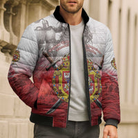 Polish-Lithuanian Commonwealth Bomber Puffer Jacket Medieval Royal Coat Of Arms Heritage
