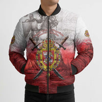 Polish-Lithuanian Commonwealth Bomber Puffer Jacket Medieval Royal Coat Of Arms Heritage