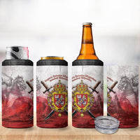 Polish-Lithuanian Commonwealth 4 in 1 Can Cooler Tumbler Medieval Royal Coat Of Arms Heritage