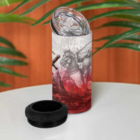 Polish-Lithuanian Commonwealth 4 in 1 Can Cooler Tumbler Medieval Royal Coat Of Arms Heritage