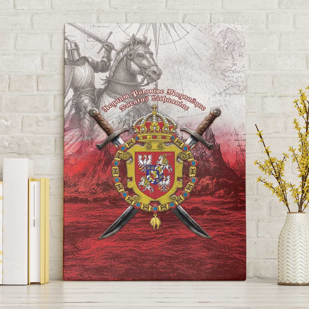 Polish-Lithuanian Commonwealth Canvas Wall Art Medieval Royal Coat Of Arms Heritage