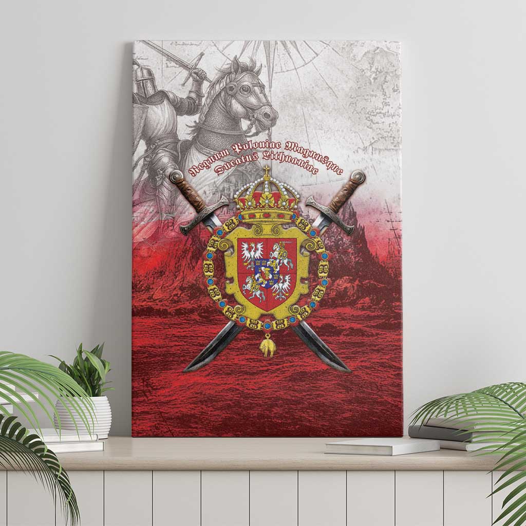 Polish-Lithuanian Commonwealth Canvas Wall Art Medieval Royal Coat Of Arms Heritage