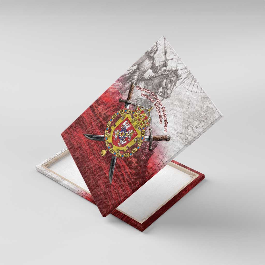 Polish-Lithuanian Commonwealth Canvas Wall Art Medieval Royal Coat Of Arms Heritage