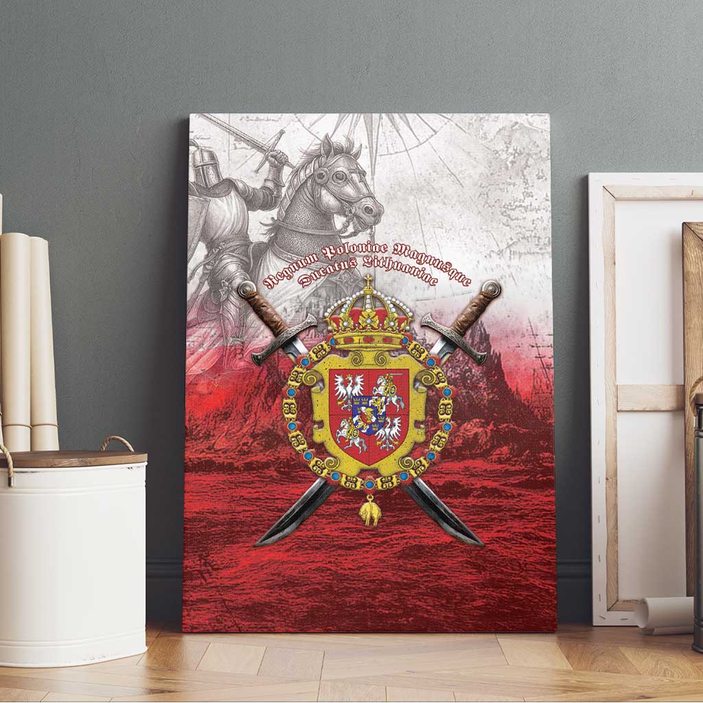 Polish-Lithuanian Commonwealth Canvas Wall Art Medieval Royal Coat Of Arms Heritage