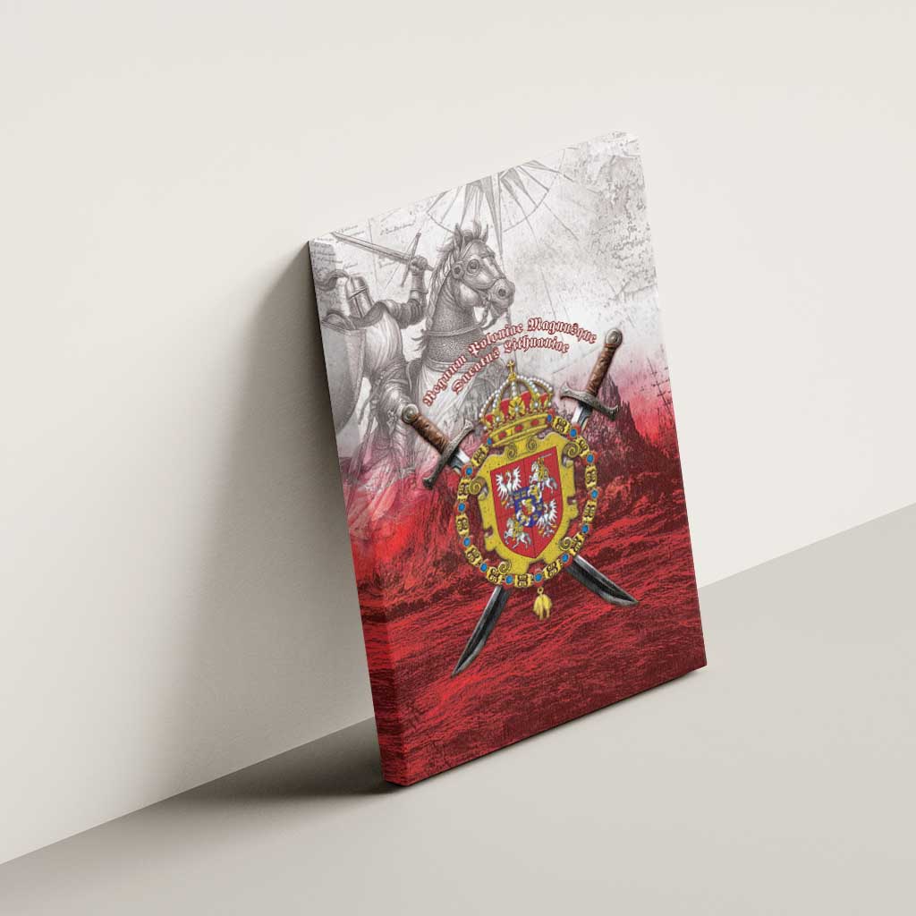 Polish-Lithuanian Commonwealth Canvas Wall Art Medieval Royal Coat Of Arms Heritage