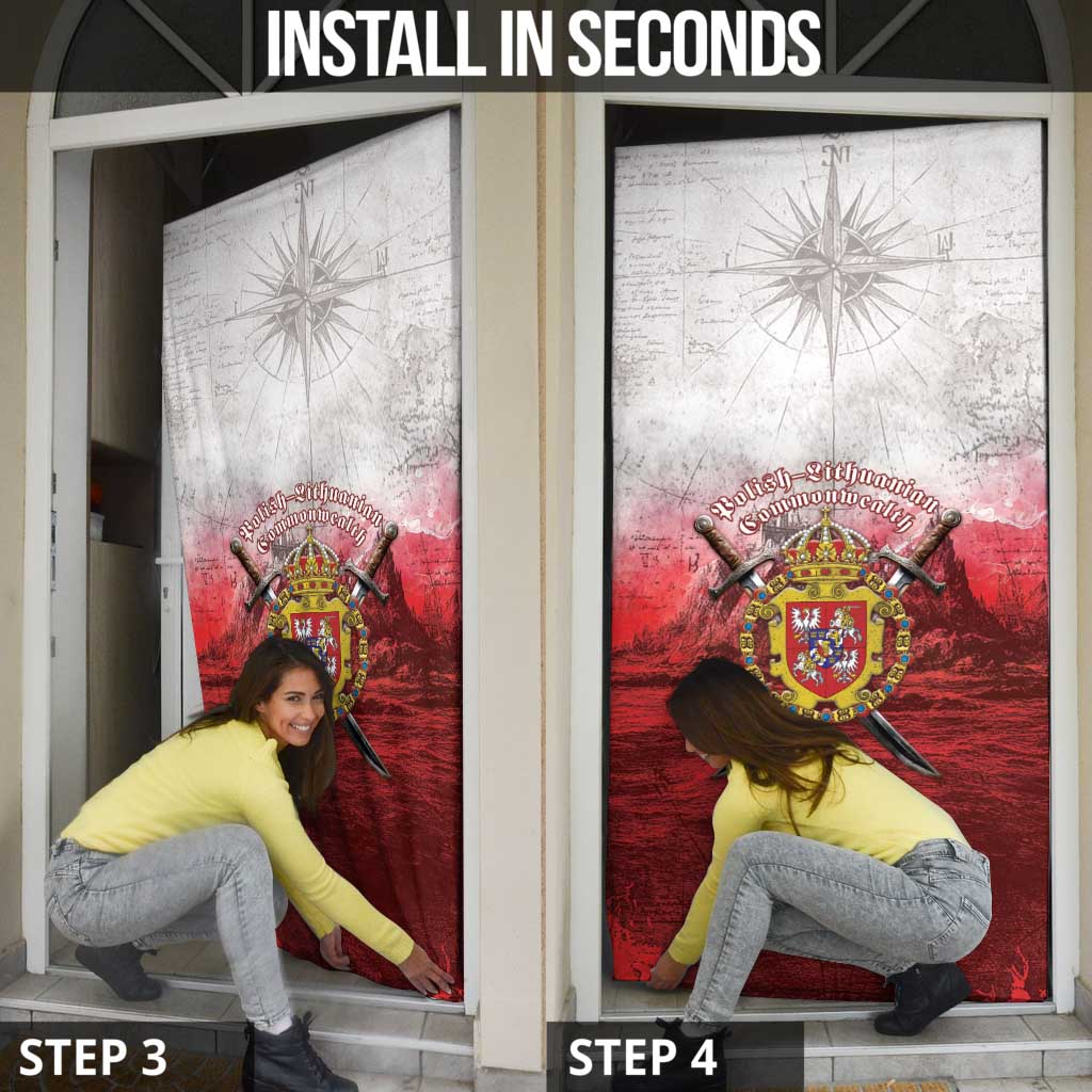 Polish-Lithuanian Commonwealth Door Cover Medieval Royal Coat Of Arms Heritage