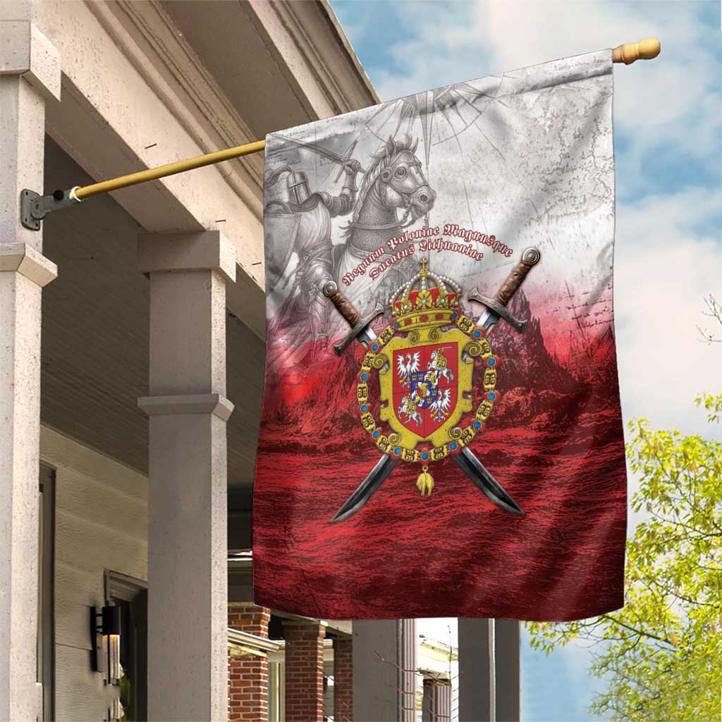 Polish-Lithuanian Commonwealth Garden Flag Medieval Royal Coat Of Arms Heritage