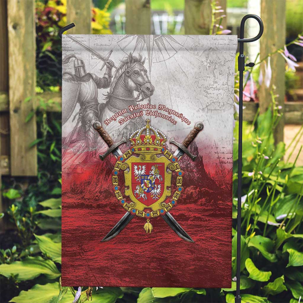 Polish-Lithuanian Commonwealth Garden Flag Medieval Royal Coat Of Arms Heritage
