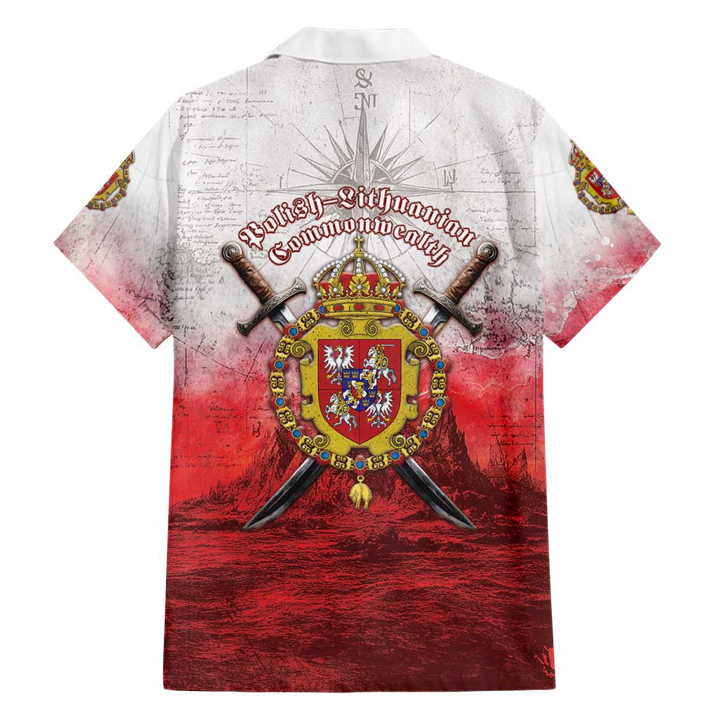 Polish-Lithuanian Commonwealth Hawaiian Shirt Medieval Royal Coat Of Arms Heritage