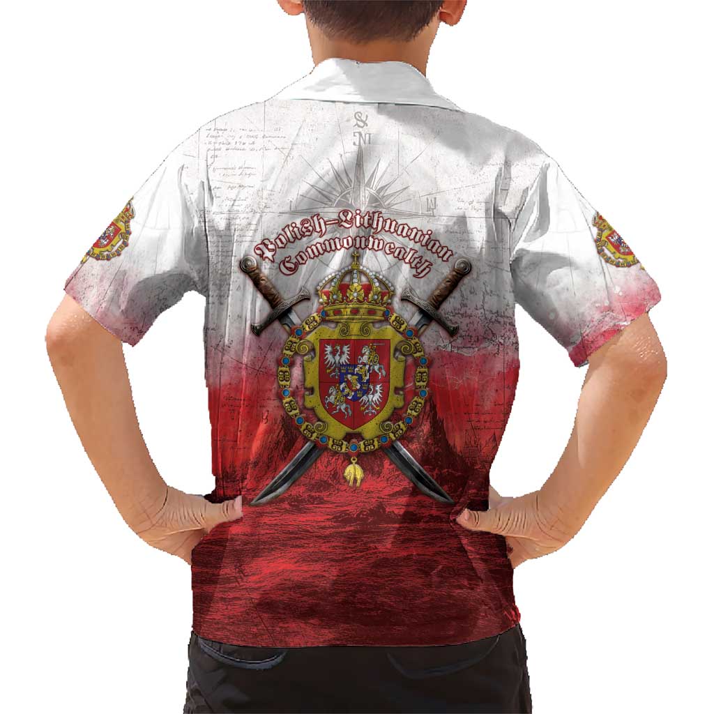 Polish-Lithuanian Commonwealth Hawaiian Shirt Medieval Royal Coat Of Arms Heritage