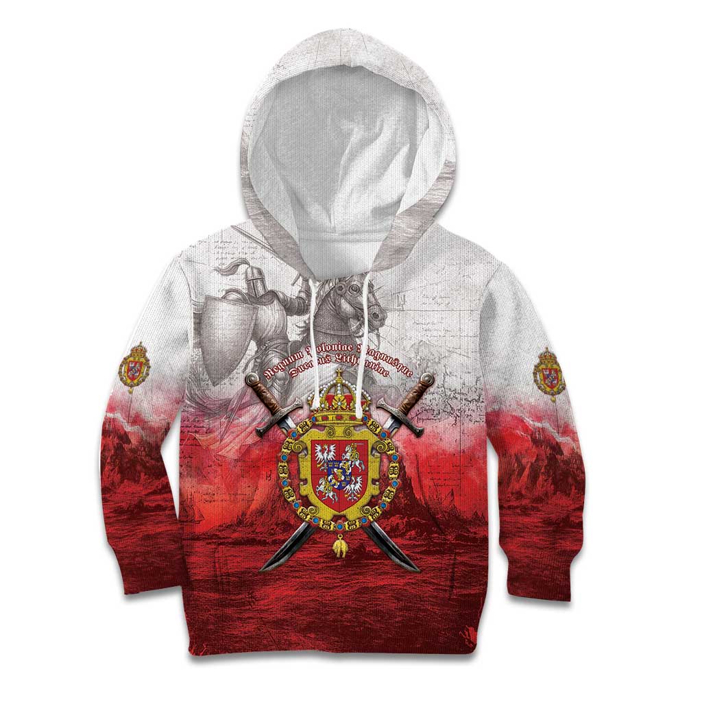 Polish-Lithuanian Commonwealth Kid Hoodie Medieval Royal Coat Of Arms Heritage