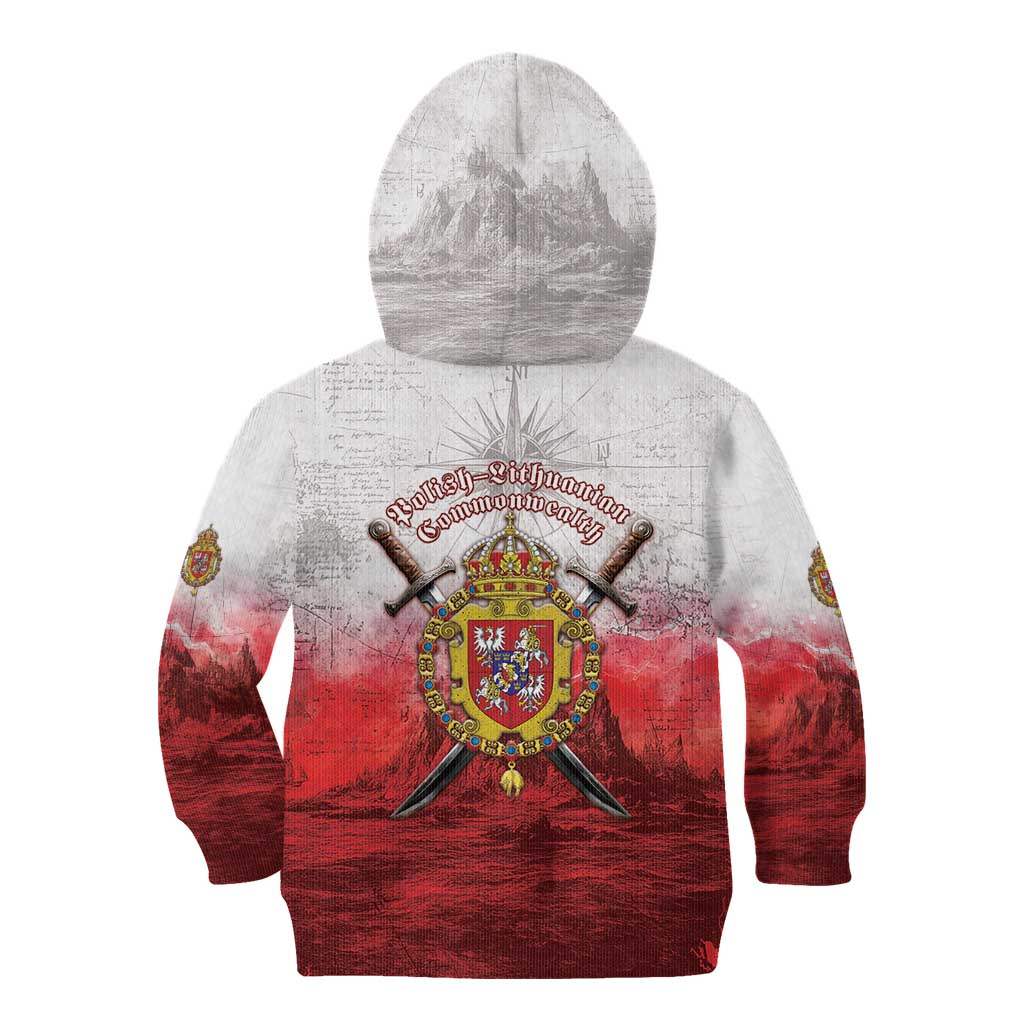 Polish-Lithuanian Commonwealth Kid Hoodie Medieval Royal Coat Of Arms Heritage