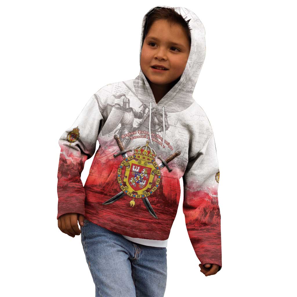 Polish-Lithuanian Commonwealth Kid Hoodie Medieval Royal Coat Of Arms Heritage