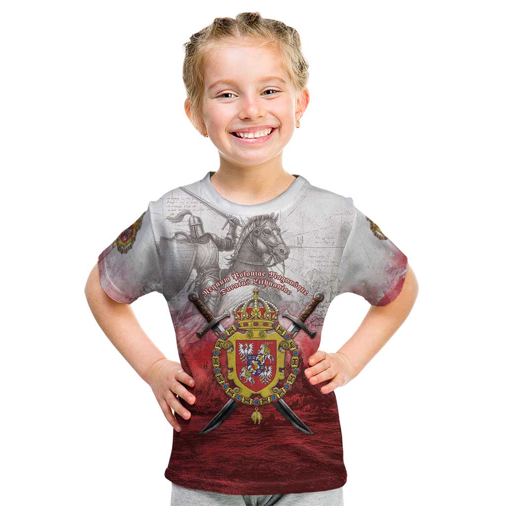 Polish-Lithuanian Commonwealth Kid T Shirt Medieval Royal Coat Of Arms Heritage