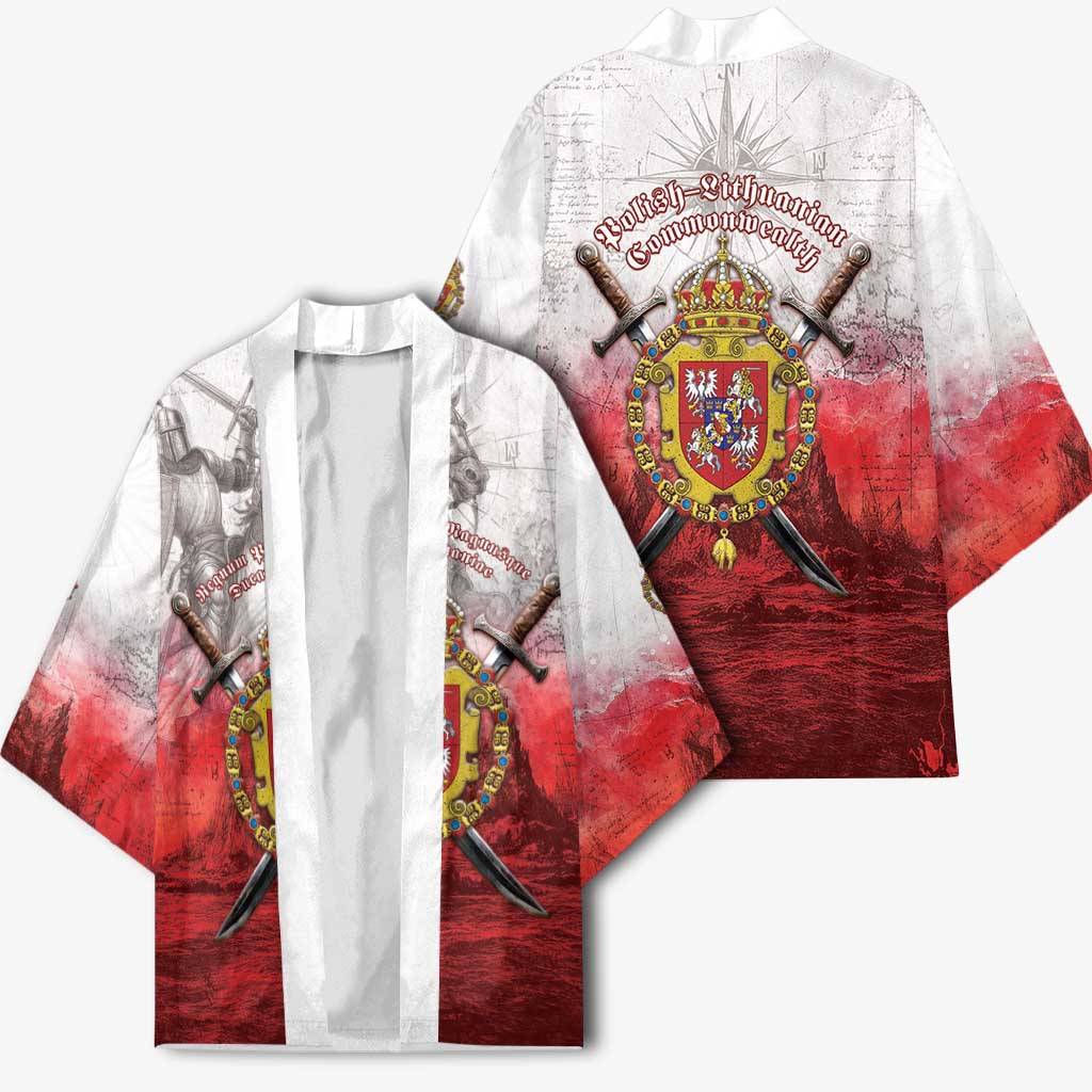 Polish-Lithuanian Commonwealth Kimono Medieval Royal Coat Of Arms Heritage