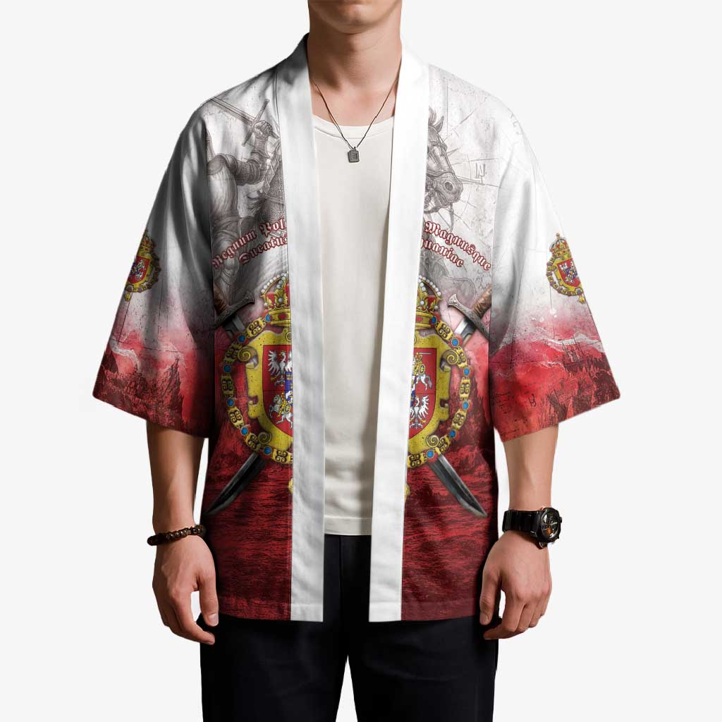 Polish-Lithuanian Commonwealth Kimono Medieval Royal Coat Of Arms Heritage
