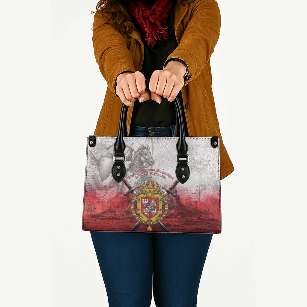 Polish-Lithuanian Commonwealth Leather Bag Medieval Royal Coat Of Arms Heritage