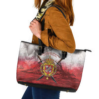 Polish-Lithuanian Commonwealth Leather Tote Bag Medieval Royal Coat Of Arms Heritage