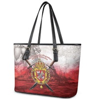 Polish-Lithuanian Commonwealth Leather Tote Bag Medieval Royal Coat Of Arms Heritage