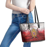 Polish-Lithuanian Commonwealth Leather Tote Bag Medieval Royal Coat Of Arms Heritage