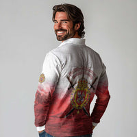 Polish-Lithuanian Commonwealth Long Sleeve Polo Shirt Medieval Royal Coat Of Arms Heritage
