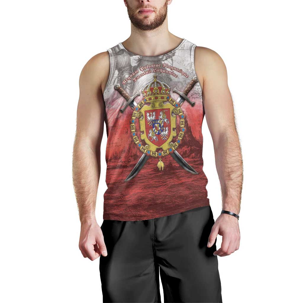 Polish-Lithuanian Commonwealth Men Tank Top Medieval Royal Coat Of Arms Heritage