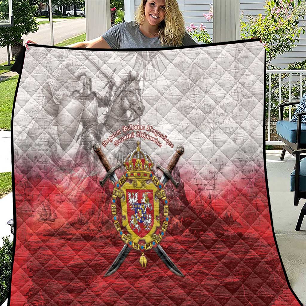 Polish-Lithuanian Commonwealth Quilt Medieval Royal Coat Of Arms Heritage