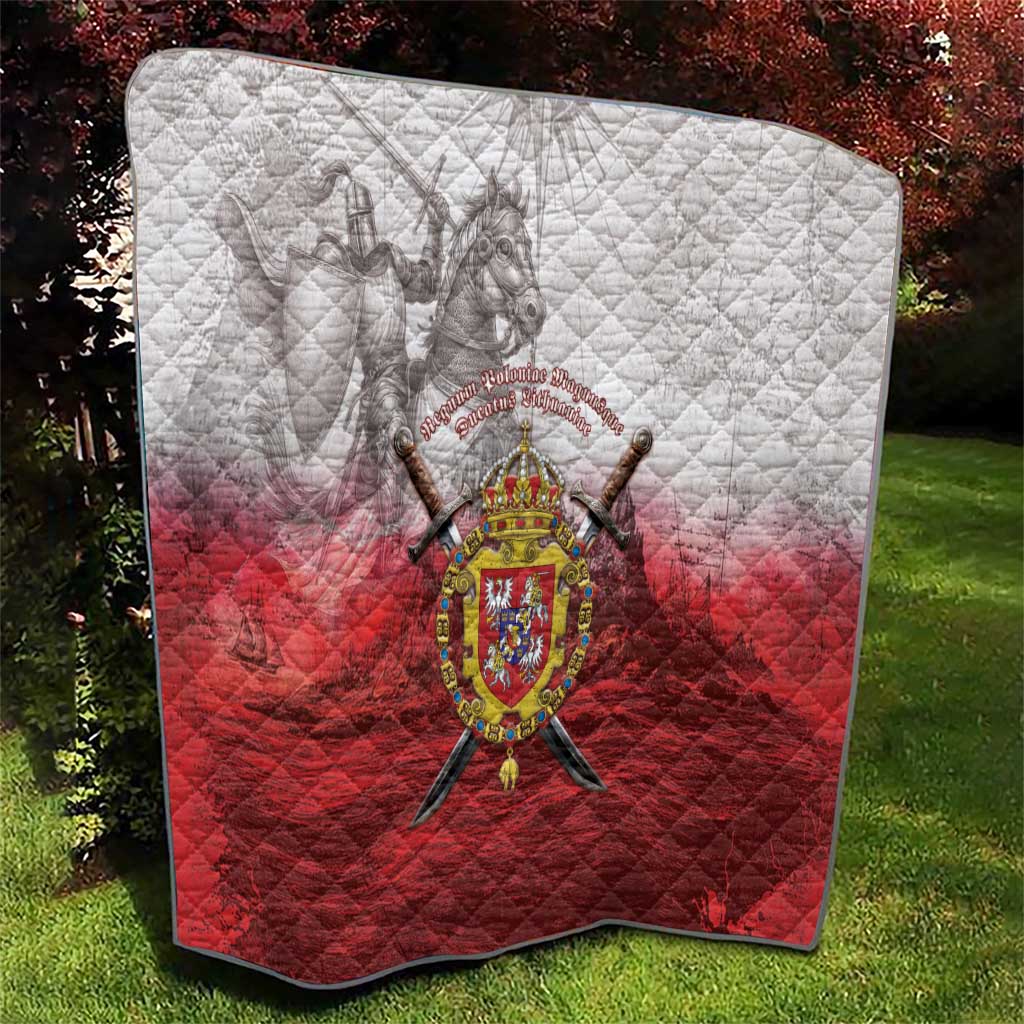 Polish-Lithuanian Commonwealth Quilt Medieval Royal Coat Of Arms Heritage