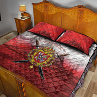 Polish-Lithuanian Commonwealth Quilt Bed Set Medieval Royal Coat Of Arms Heritage