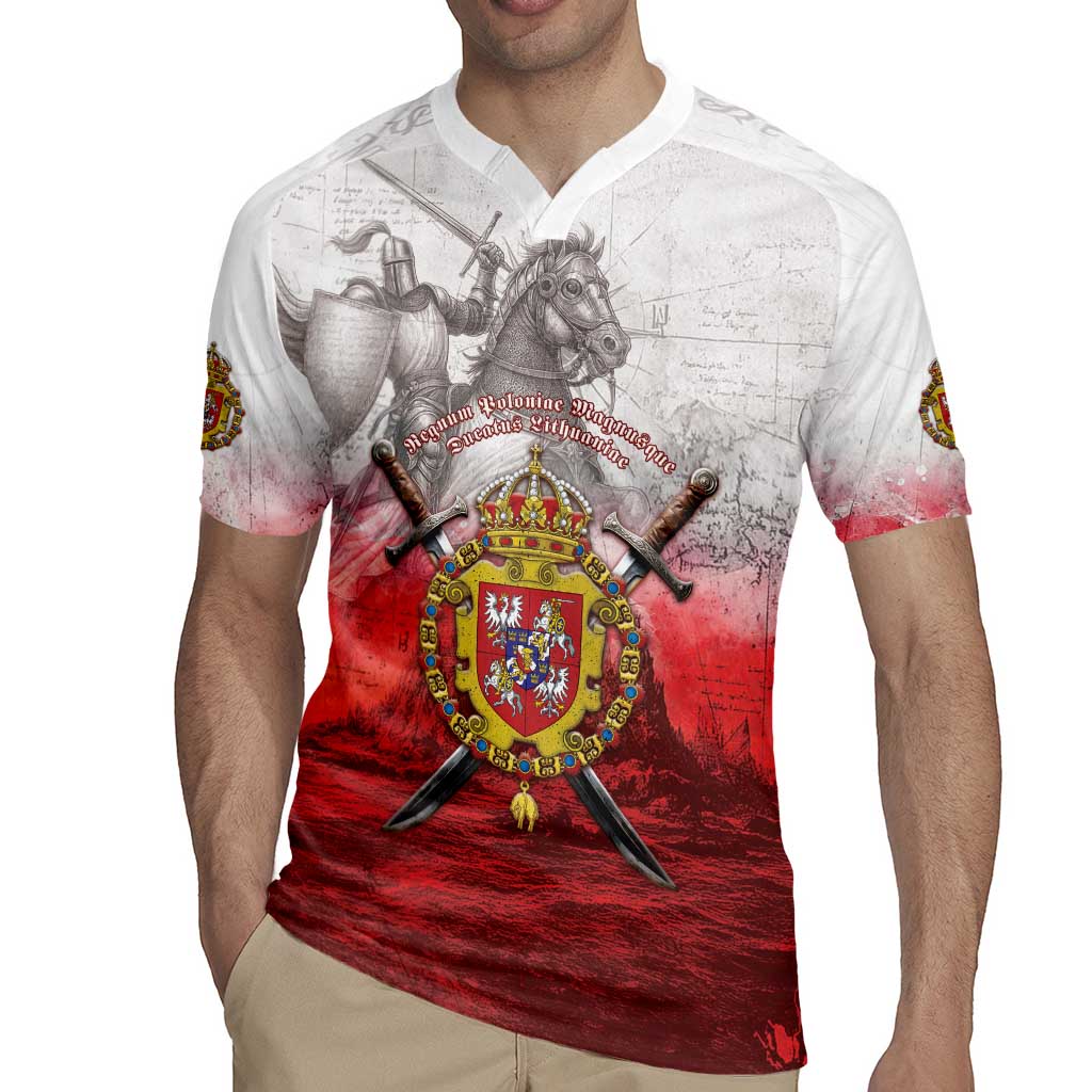 Polish-Lithuanian Commonwealth Rugby Jersey Medieval Royal Coat Of Arms Heritage