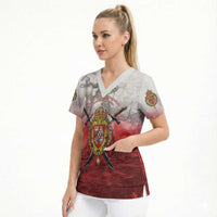 Polish-Lithuanian Commonwealth Scrub Top Medieval Royal Coat Of Arms Heritage