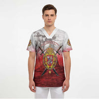 Polish-Lithuanian Commonwealth Scrub Top Medieval Royal Coat Of Arms Heritage