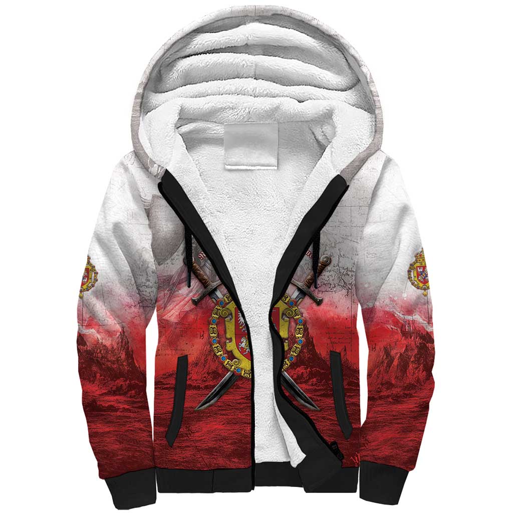 Polish-Lithuanian Commonwealth Sherpa Hoodie Medieval Royal Coat Of Arms Heritage