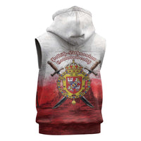 Polish-Lithuanian Commonwealth Sleeveless Hoodie Medieval Royal Coat Of Arms Heritage