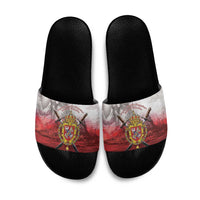 Polish-Lithuanian Commonwealth Slide Sandals Medieval Royal Coat Of Arms Heritage