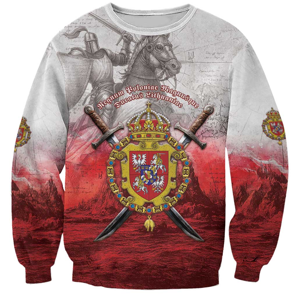 Polish-Lithuanian Commonwealth Sweatshirt Medieval Royal Coat Of Arms Heritage
