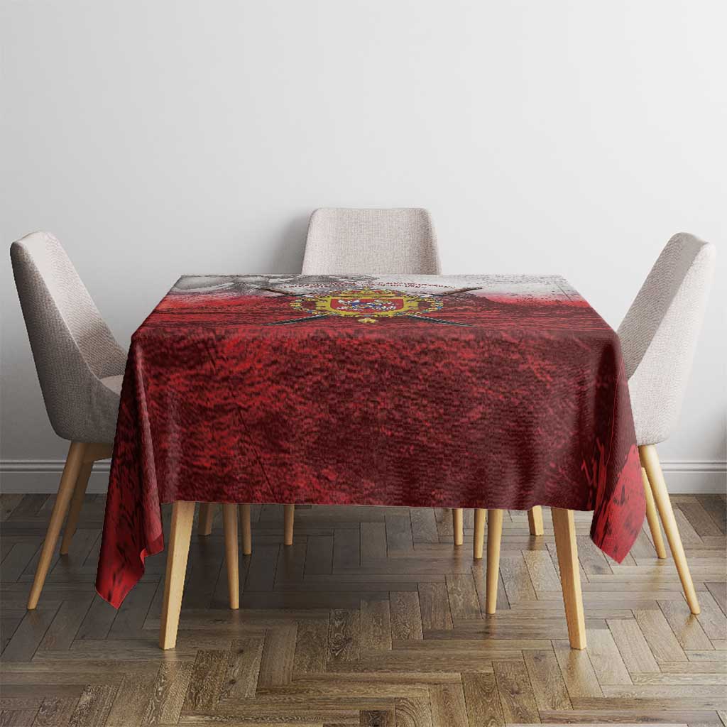 Polish-Lithuanian Commonwealth Tablecloth Medieval Royal Coat Of Arms Heritage