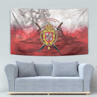 Polish-Lithuanian Commonwealth Tapestry Medieval Royal Coat Of Arms Heritage