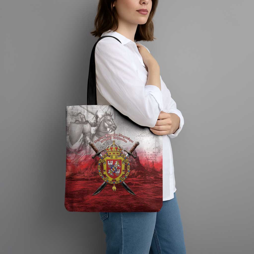 Polish-Lithuanian Commonwealth Tote Bag Medieval Royal Coat Of Arms Heritage