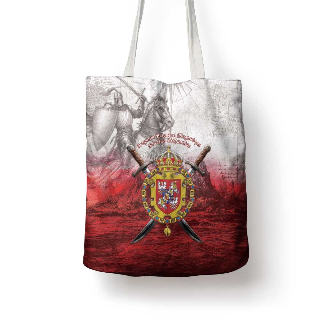 Polish-Lithuanian Commonwealth Tote Bag Medieval Royal Coat Of Arms Heritage