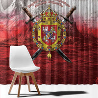 Polish-Lithuanian Commonwealth Window Curtain Medieval Royal Coat Of Arms Heritage