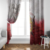 Polish-Lithuanian Commonwealth Window Curtain Medieval Royal Coat Of Arms Heritage