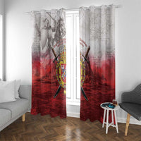 Polish-Lithuanian Commonwealth Window Curtain Medieval Royal Coat Of Arms Heritage